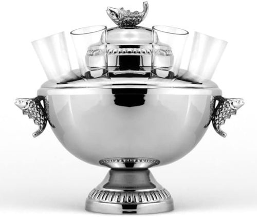 Silver Caviar Server and Shot Glasses - Pacific Wild Pick