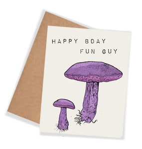 Mushroom birthday card